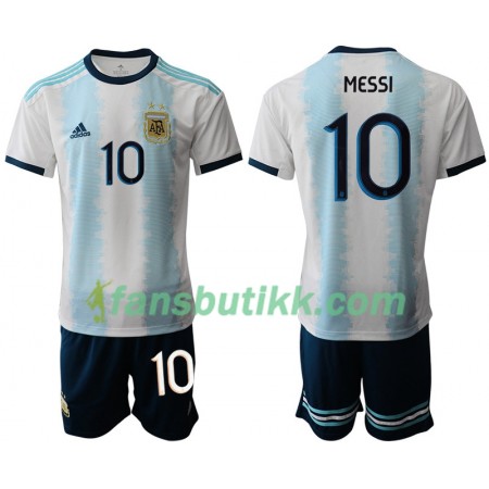 Fotballdrakt Argentina MESSI 10 Barn Hjemmetrøye Copa América 2019 Kortermet